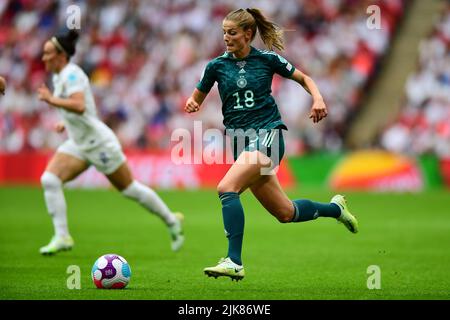 London, Großbritannien. 10.. Mai 2021. London, England, Juli 31. 2022: Während des UEFA Womens Euro 2022-Finals zwischen England und Deutschland im Wembley Stadium, England. (Kevin Hodgson/SPP) Quelle: SPP Sport Press Photo. /Alamy Live News Stockfoto