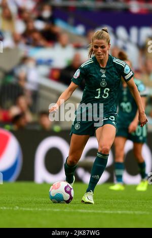 London, Großbritannien. 10.. Mai 2021. London, England, Juli 31. 2022: Während des UEFA Womens Euro 2022-Finals zwischen England und Deutschland im Wembley Stadium, England. (Kevin Hodgson/SPP) Quelle: SPP Sport Press Photo. /Alamy Live News Stockfoto
