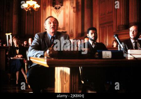 Gene Hackman & Laurence Fishburn Film: Class Action (1991) Charaktere: Jedediah Tucker Ward & Regie: Michael Apted 18. März 1991 **WARNUNG** Dieses Foto ist nur für redaktionelle Zwecke bestimmt und unterliegt dem Copyright von 20.century FOX und/oder des Fotografen, der von der Film- oder Produktionsfirma beauftragt wurde, und kann nur von Publikationen im Zusammenhang mit der Bewerbung des oben genannten Films reproduziert werden. Eine obligatorische Gutschrift an 20.century FOX ist erforderlich. Der Fotograf sollte auch bei Bekanntwerden des Fotos gutgeschrieben werden. Ohne schriftliche Genehmigung der Film Company kann keine kommerzielle Nutzung gewährt werden. Stockfoto