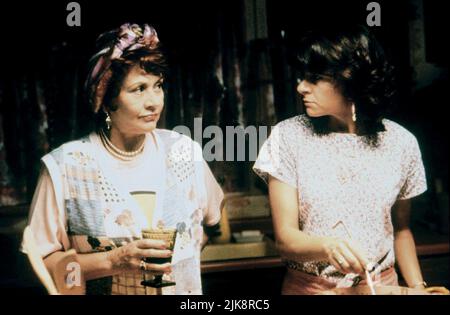 Joan Plowright & Tracey Ullman Film: I Love You to Death (1990) Charaktere: Nadja, Rosalies Mutter & Rosalie Boca Regie: Lawrence Kasdan 06 April 1990 **WARNUNG** Dieses Foto ist nur für redaktionelle Zwecke bestimmt und unterliegt dem Copyright von TRISTAR und/oder dem von der Film- oder Produktionsgesellschaft beauftragten Fotografen.Es kann nur von Publikationen im Zusammenhang mit der Bewerbung des oben genannten Films reproduziert werden. Eine obligatorische Gutschrift an TRISTAR ist erforderlich. Der Fotograf sollte auch bei Bekanntwerden des Fotos gutgeschrieben werden. Ohne schriftliche Genehmigung der Film Company kann keine kommerzielle Nutzung gewährt werden. Stockfoto