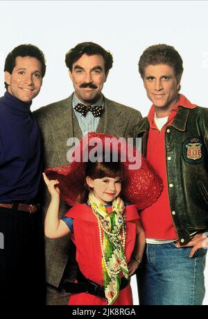 Steve Guttenberg, Tom Selleck, Ted Danson, Robin Weisman Film: Three Men and A Little Lady; 3 Men and A Little Lady (USA 1990) Charaktere: Michael Kellam,Peter Mitchell,Jack Holden,Mary Bennington Regie: Emile Ardolino 21 November 1990 **WARNUNG** Dieses Foto ist nur für redaktionelle Zwecke bestimmt und unterliegt dem Copyright von TOUCHSTONE und/oder des Fotografen, der von der Film- oder Produktionsfirma beauftragt wurde, und kann nur von Publikationen im Zusammenhang mit der Bewerbung des oben genannten Films reproduziert werden. Ein obligatorischer Credit to TOUCHSTONE ist erforderlich. Der Fotograf sollte auch bei Bekanntwerden des Fotos gutgeschrieben werden. Keine Kommunikation Stockfoto