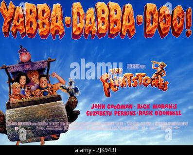 Rosie O'Donnell, Elizabeth Perkins, Rick Moranis & John Goodman Film: The Flintstones (USA 1994) Charaktere: Betty Rubble,Wilma Flintstone,Barney Rubble & Fred Flintstone Regie: Brian Levant 23 May 1994 **WARNUNG** Dieses Foto ist nur für redaktionelle Zwecke bestimmt und unterliegt dem Copyright von HANNA-BARBERAUNIVERSAL und/oder dem von der Film- oder Produktionsfirma beauftragten Fotografen und kann nur durch Publikationen im Zusammenhang mit der Bewerbung des oben genannten Films reproduziert werden. Eine obligatorische Gutschrift an HANNA-BARBERAUNIVERSAL ist erforderlich. Der Fotograf sollte auch bei Bekanntwerden des Fotos gutgeschrieben werden. Keine Werbung Stockfoto