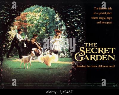 Film Poster Film: The Secret Garden (USA 1993) Regie: Agnieszka Holland 13. August 1993 **WARNUNG** Dieses Foto ist nur für redaktionelle Zwecke bestimmt und unterliegt dem Copyright von WARNER BROS. Und/oder des Fotografen, der von der Film- oder Produktionsfirma beauftragt wurde und nur durch Publikationen im Zusammenhang mit der Bewerbung des oben genannten Films reproduziert werden kann. Eine obligatorische Gutschrift an WARNER BROS. Ist erforderlich. Der Fotograf sollte auch bei Bekanntwerden des Fotos gutgeschrieben werden. Ohne schriftliche Genehmigung der Film Company kann keine kommerzielle Nutzung gewährt werden. Stockfoto