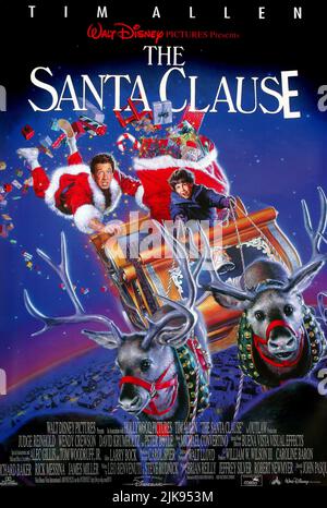 Tim Allen & Eric Lloyd Poster Film The Santa Clause (USA 1994) Charaktere: Scott Calvin & Regisseur: John Pasquin 11. November 1994 **WARNUNG** dieses Foto ist nur für redaktionelle Zwecke bestimmt und unterliegt dem Copyright von DISNEY und/oder dem Fotografen, der von der Film or Production Company zugewiesen wurde. Es kann nur durch Veröffentlichungen in Verbindung mit der Werbung für den oben genannten Film reproduziert werden. Eine obligatorische Gutschrift für DISNEY ist erforderlich. Der Fotograf sollte ebenfalls angerechnet werden, wenn er bekannt ist. Ohne schriftliche Genehmigung der Film Company kann keine kommerzielle Nutzung gewährt werden. Stockfoto