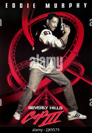 Eddie Murphy Poster Film: Beverly Hills Cop Iii (1992) Regie: John Landis 25 May 1994 **WARNUNG** Dieses Foto ist nur für redaktionelle Zwecke bestimmt und unterliegt dem Copyright von PARAMOUNT und/oder des Fotografen, der von der Film- oder Produktionsfirma beauftragt wurde, und kann nur von Publikationen im Zusammenhang mit der Bewerbung des oben genannten Films reproduziert werden. Eine obligatorische Gutschrift an PARAMOUNT ist erforderlich. Der Fotograf sollte auch bei Bekanntwerden des Fotos gutgeschrieben werden. Ohne schriftliche Genehmigung der Film Company kann keine kommerzielle Nutzung gewährt werden. Stockfoto