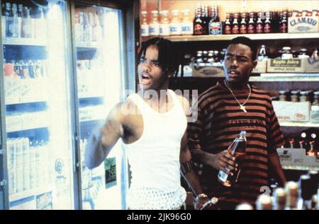 Larenz Tate & Tyrin Turner Film Menace II Society (1991) Charaktere: O-Dog & Caine Regie: Albert Hughes 26. Mai 1993 **WARNUNG** dieses Foto ist nur für redaktionelle Zwecke bestimmt und unterliegt dem Urheberrecht der NEUEN ZEILE und/oder des Fotografen, die von der Film or Production Company zugewiesen wurden. Eine obligatorische Gutschrift für EINE NEUE POSITION ist erforderlich. Der Fotograf sollte ebenfalls angerechnet werden, wenn er bekannt ist. Ohne schriftliche Genehmigung der Film Company kann keine kommerzielle Nutzung gewährt werden. Stockfoto