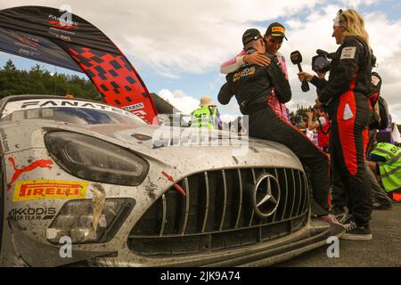 Spa Francorchamps, Belgien. 31.. Juli 2022. Celebrations, Kredit: Independent Photo Agency/Alamy Live News Stockfoto