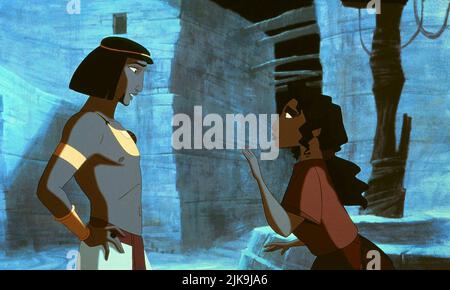 Moses & Miriam Film: The Prince of Egypt (USA 1998) Charaktere: Moses & Miriam Regie: Brenda Chapman, Steve Hickner & Simon Wells, Regie: B Chapman, S Hickner, S Wells 16 December 1998 **WARNUNG** Dieses Foto ist nur für redaktionelle Verwendung bestimmt und unterliegt dem Copyright von DREAMWORKS ANIMATION und/oder des Fotografen, der von der Film- oder Produktionsfirma beauftragt wurde, und kann nur durch Publikationen im Zusammenhang mit der Bewerbung des oben genannten Films reproduziert werden. Eine obligatorische Gutschrift für DIE DREAMWORKS-ANIMATION ist erforderlich. Der Fotograf sollte auch bei Bekanntwerden des Fotos gutgeschrieben werden. Eine kommerzielle Nutzung kann ohne diese nicht gewährt werden Stockfoto