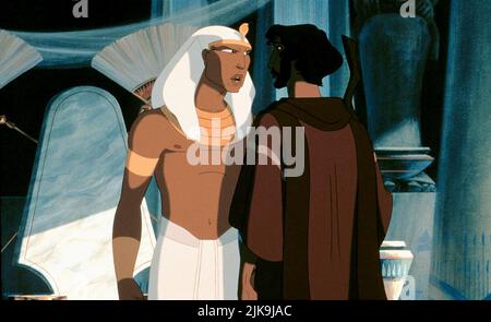 Rameses & Moses Film: The Prince of Egypt (USA 1998) Charaktere: Rameses & Moses Regie: Brenda Chapman, Steve Hickner & Simon Wells, Regie: B Chapman, S Hickner, S Wells 16 December 1998 **WARNUNG** Dieses Foto ist nur für redaktionelle Verwendung bestimmt und unterliegt dem Copyright von DREAMWORKS ANIMATION und/oder des Fotografen, der von der Film- oder Produktionsfirma beauftragt wurde, und kann nur durch Publikationen im Zusammenhang mit der Bewerbung des oben genannten Films reproduziert werden. Eine obligatorische Gutschrift für DIE DREAMWORKS-ANIMATION ist erforderlich. Der Fotograf sollte auch bei Bekanntwerden des Fotos gutgeschrieben werden. Es kann keine kommerzielle Nutzung gewährt werden Stockfoto