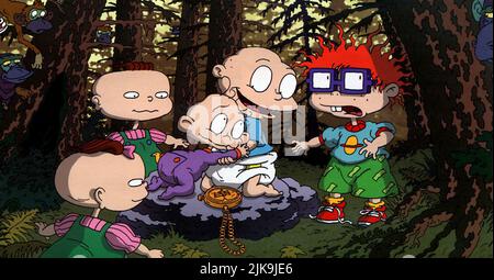 Lil,Phil, DIL, Tommy & Chuckie Film: The Rugrats Movie (USA 1998) Regie: Igor Kovalyov & Norton Virgien 08. November 1998 **WARNUNG** Dieses Foto ist nur für redaktionelle Zwecke bestimmt und unterliegt dem Copyright von NICKELODEON-FILMEN und/oder dem von der Film- oder Produktionsgesellschaft beauftragten Fotografen und kann nur durch Publikationen im Zusammenhang mit der Bewerbung des oben genannten Films reproduziert werden. Eine obligatorische Gutschrift für NICKELODEON-FILME ist erforderlich. Der Fotograf sollte auch bei Bekanntwerden des Fotos gutgeschrieben werden. Ohne schriftliche Genehmigung der Film Company kann keine kommerzielle Nutzung gewährt werden. Stockfoto