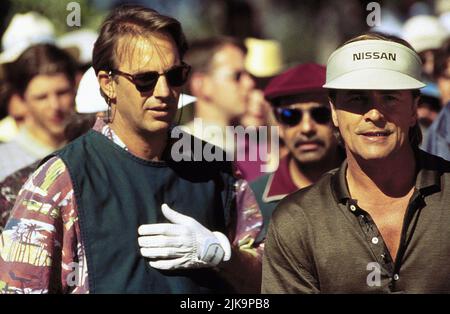 Kevin Costner & Don Johnson Film: Tin Cup (USA 1996) Charaktere: Roy 'Tin Cup' McAvoy & David Simms Regie: Ron Shelton 16 August 1996 **WARNUNG** Dieses Foto ist nur für redaktionelle Zwecke bestimmt und unterliegt dem Copyright von WARNER BROS. Und/oder des Fotografen, der von der Film- oder Produktionsfirma beauftragt wurde und nur durch Publikationen im Zusammenhang mit der Bewerbung des oben genannten Films reproduziert werden kann. Eine obligatorische Gutschrift an WARNER BROS. Ist erforderlich. Der Fotograf sollte auch bei Bekanntwerden des Fotos gutgeschrieben werden. Ohne schriftliche Genehmigung der Film Company kann keine kommerzielle Nutzung gewährt werden. Stockfoto