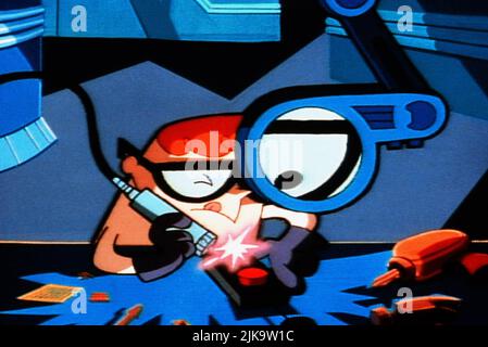 Dexter Television: Dexter'S Laboratory (1996) Direktor: Genndy Tartakovsky 28 April 1996 **WARNUNG** Dieses Foto ist nur für den redaktionellen Gebrauch bestimmt und unterliegt dem Copyright des VON der Film- oder Produktionsfirma beauftragten CARTOON-NETZWERKS und/oder des Fotografen und kann nur durch Publikationen im Zusammenhang mit der Bewerbung des oben genannten Films reproduziert werden. Eine obligatorische Gutschrift an DAS CARTOON-NETZWERK ist erforderlich. Der Fotograf sollte auch bei Bekanntwerden des Fotos gutgeschrieben werden. Ohne schriftliche Genehmigung der Film Company kann keine kommerzielle Nutzung gewährt werden. Stockfoto