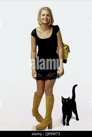 Melissa Joan Hart & Cat Television: Sabrina, The Teenage Witch : Staffel 1 (1996) Wird Ausschließlich Zur Berichterstattung Über Dieses Spezifische Fernsehprogramm Verwendet. Regie: Peter Baldwin 27. September 1996 **WARNUNG** Dieses Foto ist nur für redaktionelle Verwendung bestimmt und unterliegt dem Copyright von ABC und/oder dem von der Film- oder Produktionsfirma beauftragten Fotografen.Es kann nur von Publikationen im Zusammenhang mit der Bewerbung des oben genannten Films reproduziert werden. Eine obligatorische Gutschrift an ABC ist erforderlich. Der Fotograf sollte auch bei Bekanntwerden des Fotos gutgeschrieben werden. Ohne schriftliche Genehmigung des Film Comp kann keine kommerzielle Nutzung gewährt werden Stockfoto