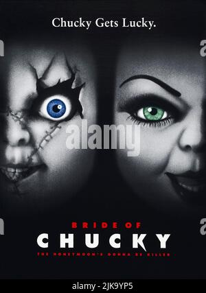 Chucky & Tiffany Film: Bride of Chucky (USA/CAN 1998) Regie: Ronny Yu 15 October 1998 **WARNUNG** Dieses Foto ist nur für den redaktionellen Gebrauch bestimmt und unterliegt dem Copyright von UNIVERSAL-BILDERN und/oder dem Fotografen, der von der Film- oder Produktionsfirma beauftragt wurde und darf nur von Publikationen im Zusammenhang mit der Bewerbung des oben genannten Films reproduziert werden. Eine obligatorische Gutschrift für UNIVERSELLE BILDER ist erforderlich. Der Fotograf sollte auch bei Bekanntwerden des Fotos gutgeschrieben werden. Ohne schriftliche Genehmigung der Film Company kann keine kommerzielle Nutzung gewährt werden. Stockfoto