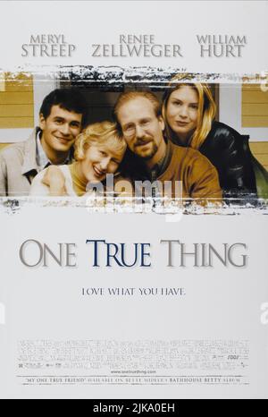 Tom Everett Scott, Meryl Streep, William Hurt & Renee Zellweger Poster Film: One True Thing (USA 1998) Charaktere: Brian Gulden, Kate Gulden, George Gulden, Ellen Gulden Regie: Carl Franklin 18. September 1998 **WARNUNG** Dieses Foto ist nur für redaktionelle Verwendung bestimmt und unterliegt dem Copyright von UNIVERSAL und/oder dem Fotografen, der von der Film- oder Produktionsfirma beauftragt wurde und darf nur von Publikationen im Zusammenhang mit der Bewerbung des oben genannten Films reproduziert werden. Eine obligatorische Gutschrift an UNIVERSAL ist erforderlich. Der Fotograf sollte auch bei Bekanntwerden des Fotos gutgeschrieben werden. Es kann keine kommerzielle Nutzung gewährt werden Stockfoto