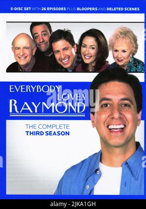 Peter Boyle, Brad Garrett, Patricia Heaton, Doris Roberts & Ray Romano Poster Television: Everybody Loves Raymond : Season 3 (TV-Serie) USA 1996–2005, / 3. Staffel, Saison 3 21. September 1998 **WARNUNG** Dieses Foto ist nur für redaktionelle Zwecke bestimmt und unterliegt dem Copyright von CBS und/oder des Fotografen, der von der Film- oder Produktionsfirma beauftragt wurde, und kann nur von Publikationen im Zusammenhang mit der Bewerbung des oben genannten Films reproduziert werden. Eine obligatorische Gutschrift an CBS ist erforderlich. Der Fotograf sollte auch bei Bekanntwerden des Fotos gutgeschrieben werden. Eine kommerzielle Nutzung kann ohne schriftliche Genehmigung des nicht gewährt werden Stockfoto
