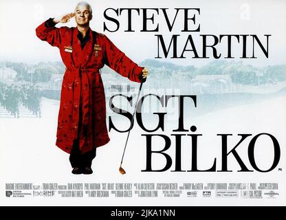 Steve Martin Film: Sgt. Bilko (1995) Charaktere: Meisterfeldwebel Ernest G. Bilko Regie: Jonathan Lynn 29 March 1996 **WARNUNG** Dieses Foto ist nur für redaktionelle Verwendung bestimmt und unterliegt dem Copyright von UNIVERSAL und/oder dem Fotografen, der von der Film- oder Produktionsfirma beauftragt wurde und darf nur von Publikationen im Zusammenhang mit der Bewerbung des oben genannten Films reproduziert werden. Eine obligatorische Gutschrift an UNIVERSAL ist erforderlich. Der Fotograf sollte auch bei Bekanntwerden des Fotos gutgeschrieben werden. Ohne schriftliche Genehmigung der Film Company kann keine kommerzielle Nutzung gewährt werden. Stockfoto