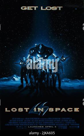 Gary Oldman, Mimi Rogers, William Hurt, Jack Johnson, Heather Graham, Lacey Chabert & Matt Leblanc Film Poster Film: Lost in Space (USA 1998) Regie: Stephen Hopkins 03. April 1998 **WARNUNG** Dieses Foto ist nur für redaktionelle Verwendung bestimmt und unterliegt dem Copyright des NEW LINE CINEMA und/oder des Fotografen, der von der Film- oder Produktionsfirma beauftragt wurde und darf nur von Publikationen im Zusammenhang mit der Bewerbung des oben genannten Films reproduziert werden. Eine obligatorische Gutschrift für DAS NEUE LINE CINEMA ist erforderlich. Der Fotograf sollte auch bei Bekanntwerden des Fotos gutgeschrieben werden. Ohne schriftliche Genehmigung kann keine kommerzielle Nutzung gewährt werden Stockfoto