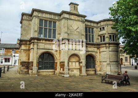 Market House, aus dem Jahr 1578 von Thomas Tresham, Rothwell, Northamptonshire, Großbritannien Stockfoto