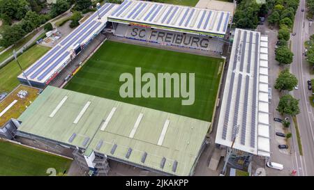 Dreisamstadion, Heimstadion der Fußballmannschaft SC Freiburg, Freiburg, Deutschland Stockfoto