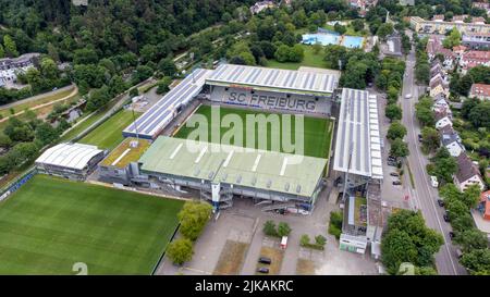 Dreisamstadion, Heimstadion der Fußballmannschaft SC Freiburg, Freiburg, Deutschland Stockfoto