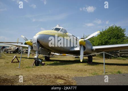 De Havilland DH104 Dove, G-ALVD, (G-ALCU) Coventry Air Museum, Warwickshire, Stockfoto