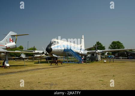 Vickers Viscount F-BGNR, im Midlands Air Museum, Coventry. Stockfoto