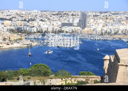 Aspekte von Valletta, Malta Stockfoto