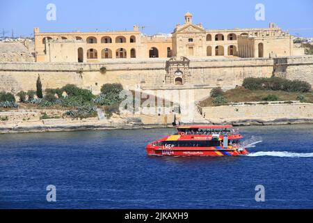 Aspekte von Valletta, Malta Stockfoto