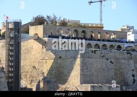 Aspekte von Valletta, Malta Stockfoto