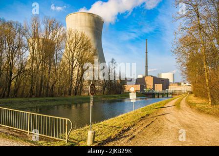 Kernkraftwerk Gundremmingen, Bayern, Deutschland, 25. März 2011. Stockfoto