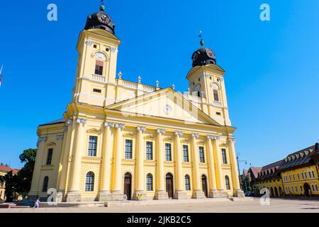 Reformierte große Kirche von Debrecen, Kossuth Lajos ter, Debrecen, Ungarn Stockfoto