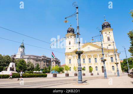 Reformierte große Kirche von Debrecen, Kossuth Lajos ter, Debrecen, Ungarn Stockfoto