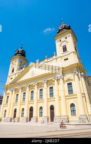 Reformierte große Kirche von Debrecen, Kossuth Lajos ter, Debrecen, Ungarn Stockfoto