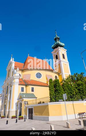 Győri Kármelhegyi Boldogasszony templom, Karmelitenkirche, Becsi kapu ter, Györ, Ungarn Stockfoto