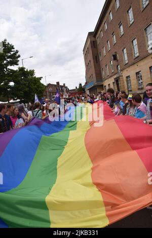 Norwich Pride, Juli 2022, Großbritannien Stockfoto