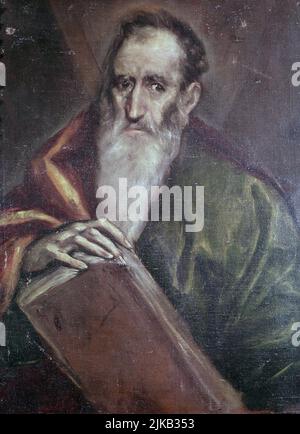 PABLO, SAN. APOSTOL DE CRISTO . 15 - 67 AC. OLEO DE EL GRECO. MUSEO DEL PRADO . MADRID. Stockfoto