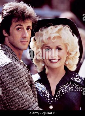 SYLVESTER STALLONE und DOLLY PARTON in STRASS (1984), Regie: BOB CLARK. Kredit: 20. CENTURY FOX / Album Stockfoto