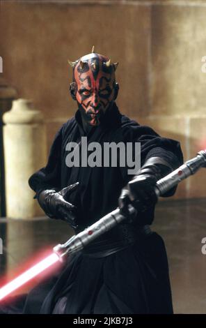 Ray Park als Darth Maul Film Star Wars: Episode I - The Phantom Menace (USA 1999) Regie: George Lucas 19. Mai 1999 **WARNUNG** dieses Foto ist nur für redaktionelle Zwecke bestimmt und unterliegt dem Urheberrecht von LUCAS Film und/oder dem Fotografen, der von der Film or Production Company zugewiesen wurde. Es ist eine obligatorische Gutschrift für LUCAS Film erforderlich. Der Fotograf sollte ebenfalls angerechnet werden, wenn er bekannt ist. Ohne schriftliche Genehmigung der Film Company kann keine kommerzielle Nutzung gewährt werden. Stockfoto