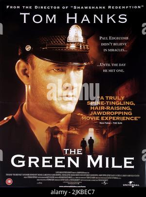 Tom Hanks Poster Film: The Green Mile (USA 1999) / Literaturverfilmung (nach dem Buch von Stephen King) Regie: Frank Darabont 06. Dezember 1999 **WARNUNG** Dieses Foto ist nur für redaktionelle Zwecke bestimmt und unterliegt dem Copyright von WARNER BROS. Und/oder des Fotografen, der von der Film- oder Produktionsfirma beauftragt wurde und nur durch Publikationen im Zusammenhang mit der Bewerbung des oben genannten Films reproduziert werden kann. Eine obligatorische Gutschrift an WARNER BROS. Ist erforderlich. Der Fotograf sollte auch bei Bekanntwerden des Fotos gutgeschrieben werden. Ohne schriftliche Genehmigung der Film Company kann keine kommerzielle Nutzung gewährt werden. Stockfoto