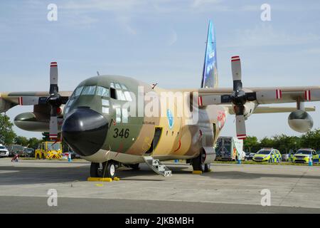 Lockheed C-130H Hercules, Royal Jordanian Air Force, RIAT, RAF Fairford, Stockfoto