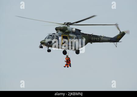 PZL W-3, Sokol, RIAT 2022, RAF Fairford, Gloucestershire, Stockfoto