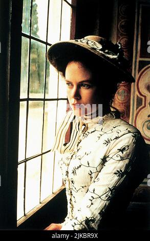 Nicole Kidman Film: The Portrait of A Lady (USA/UK 1996) Charaktere: Isabel Archer / nach dem Buch von Henry James Regie: Jane Campion 28. August 1996 **WARNUNG** Dieses Foto ist nur für redaktionelle Zwecke bestimmt und unterliegt dem Copyright von PROPAGANDAFILMEN und/oder dem von der Film- oder Produktionsfirma beauftragten Fotografen.Es kann nur von Publikationen im Zusammenhang mit der Bewerbung des oben genannten Films reproduziert werden. Eine obligatorische Gutschrift für PROPAGANDAFILME ist erforderlich. Der Fotograf sollte auch bei Bekanntwerden des Fotos gutgeschrieben werden. Ohne schriftliche Genehmigung der Film Compa kann keine kommerzielle Nutzung gewährt werden Stockfoto