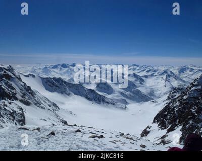 Wilder Pfaff, Skitour, Tirol, Österreich Stockfoto