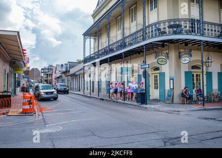 NEW ORLEANS, LA, USA - 30. JULI 2022: Das historische Hotel St. Marie im French Quarter Stockfoto