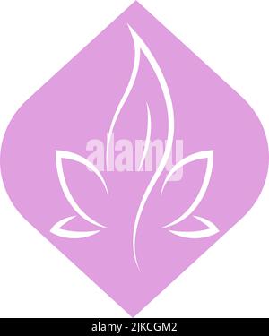 lotus Blume Symbol Vektor Illustration Design Stock Vektor