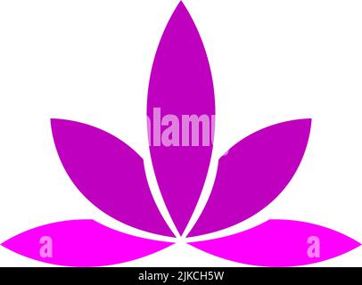 lotus Blume Symbol Vektor Illustration Design Stock Vektor