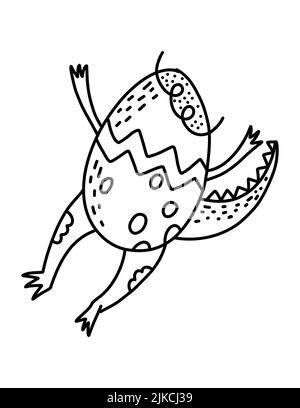 Dinosaurier Malvorlagen für Kinder. Kinder Tierkunst Stockfoto