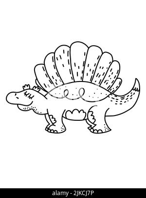 Dinosaurier Malvorlagen für Kinder. Kinder Tierkunst Stockfoto