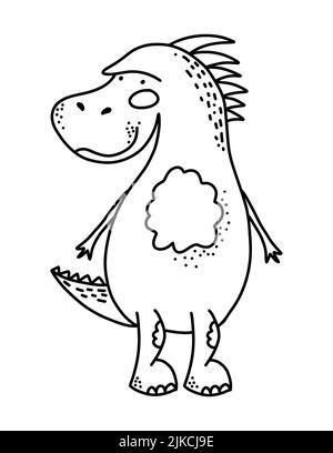 Dinosaurier Malvorlagen für Kinder. Kinder Tierkunst Stockfoto